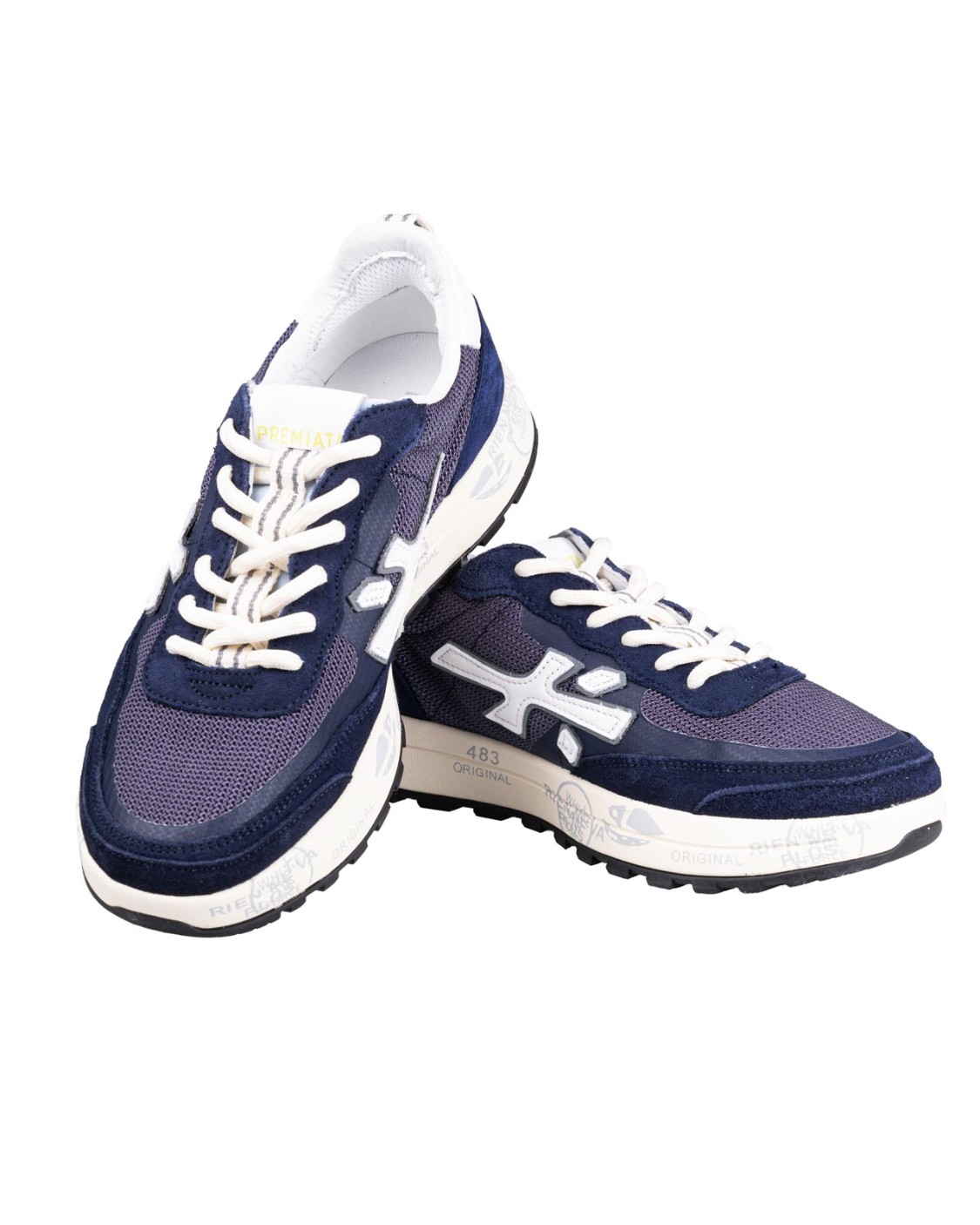 shop PREMIATA Saldi Scarpe: Premiata sneaker "Nous 6658".
Logo che decora i laterali.
Altezza suola 3,5 cm.
Fusbet Interno 28,7 cm.
Composizione: suola: 70% EVA, 30% gomma; tomaia: 55% PA, 25% pelle di capra,15% TPU, 5% NY; fodera: 86% pelle di capra, 14% PU.
Made in Vietnam.. NOUS-6658 number 1543281